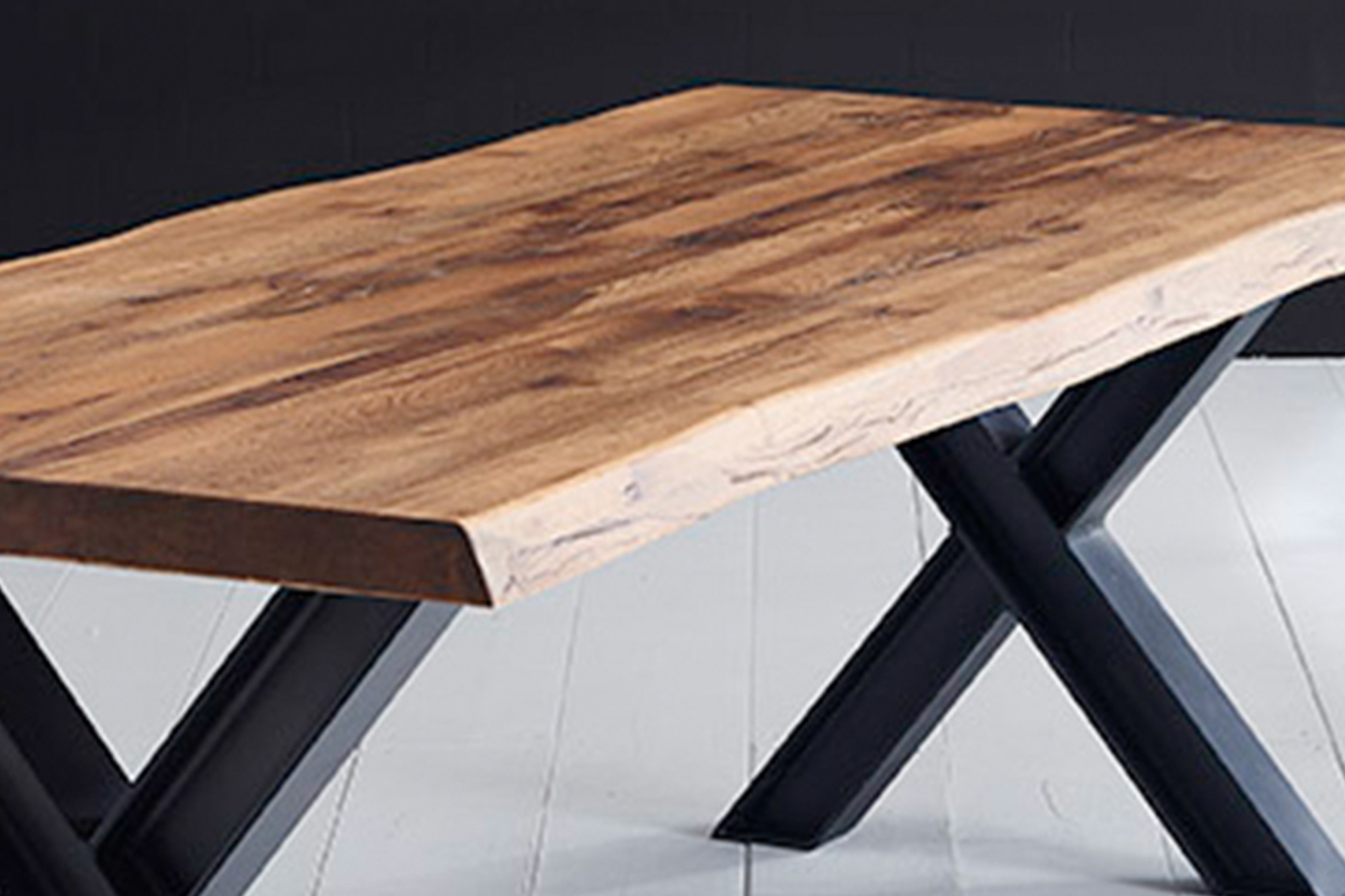 Bodahl Tischsystem Concept4You mit Baumkante Rustic Oak
