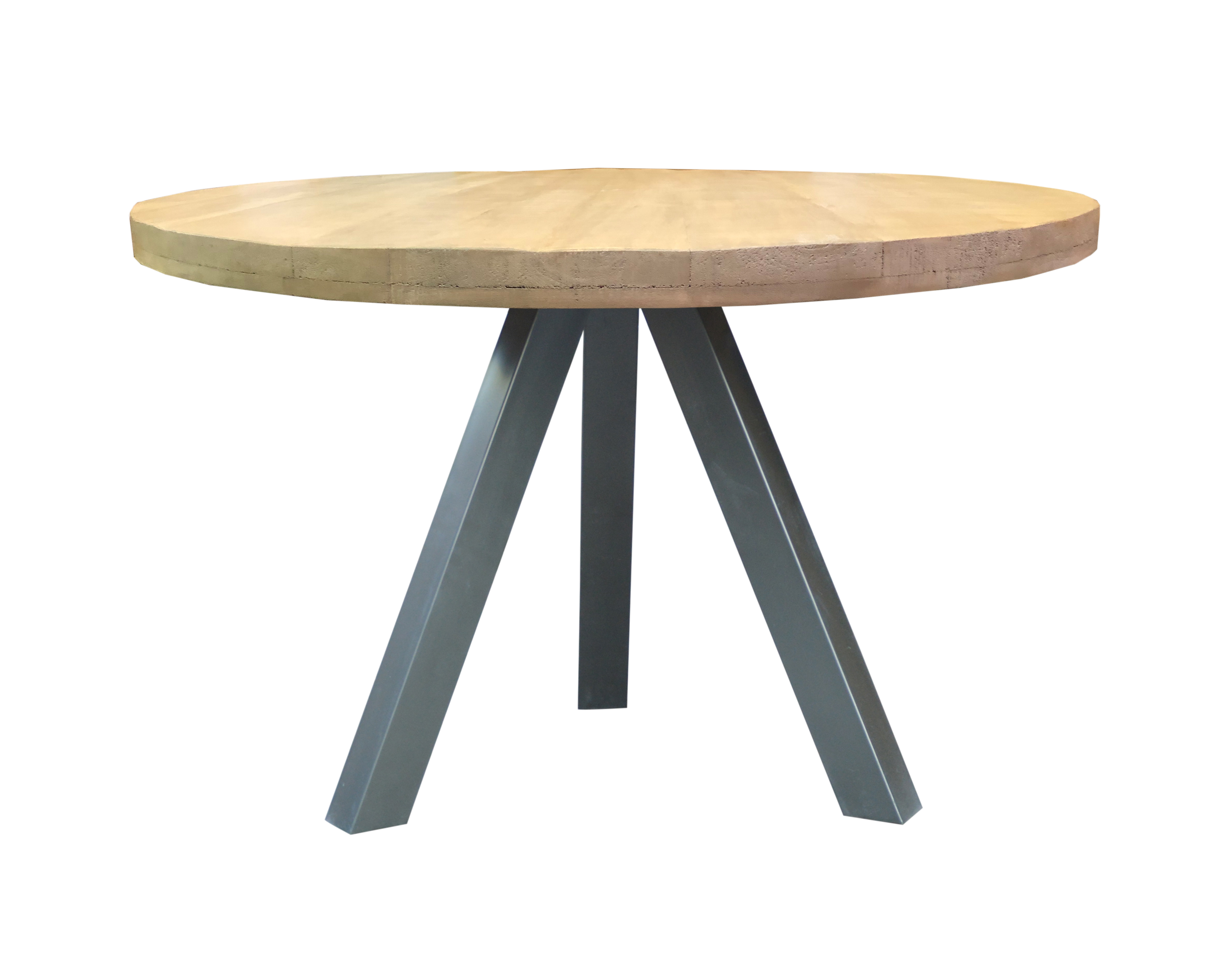 SIT Möbel TABLES & CO Tisch 120x120 cm 3 Beine in Gun Metal-Grau