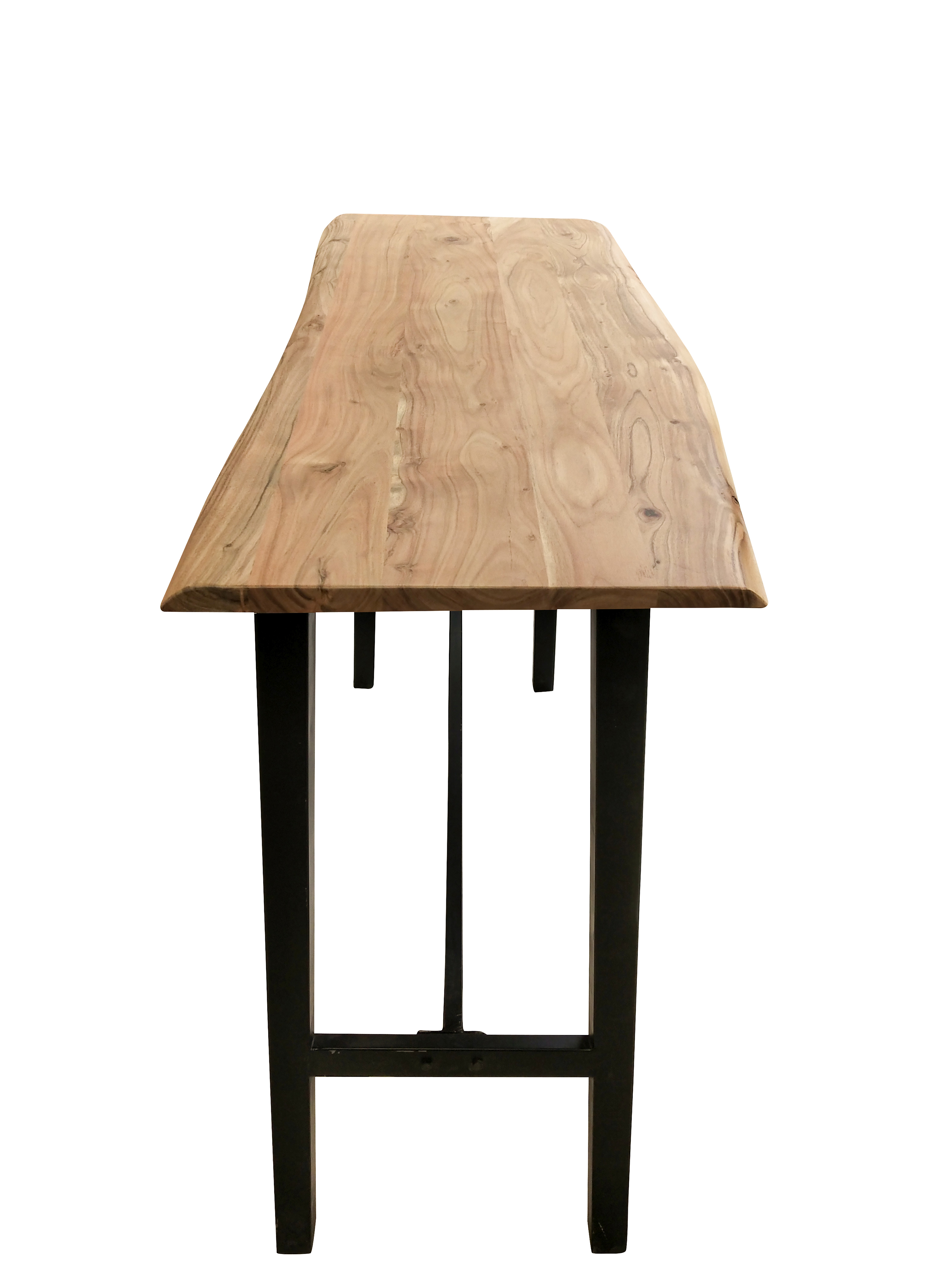 SIT Möbel TABLES & CO Stehtisch 124,5x51 cm mit Baumkante wie gewachsen