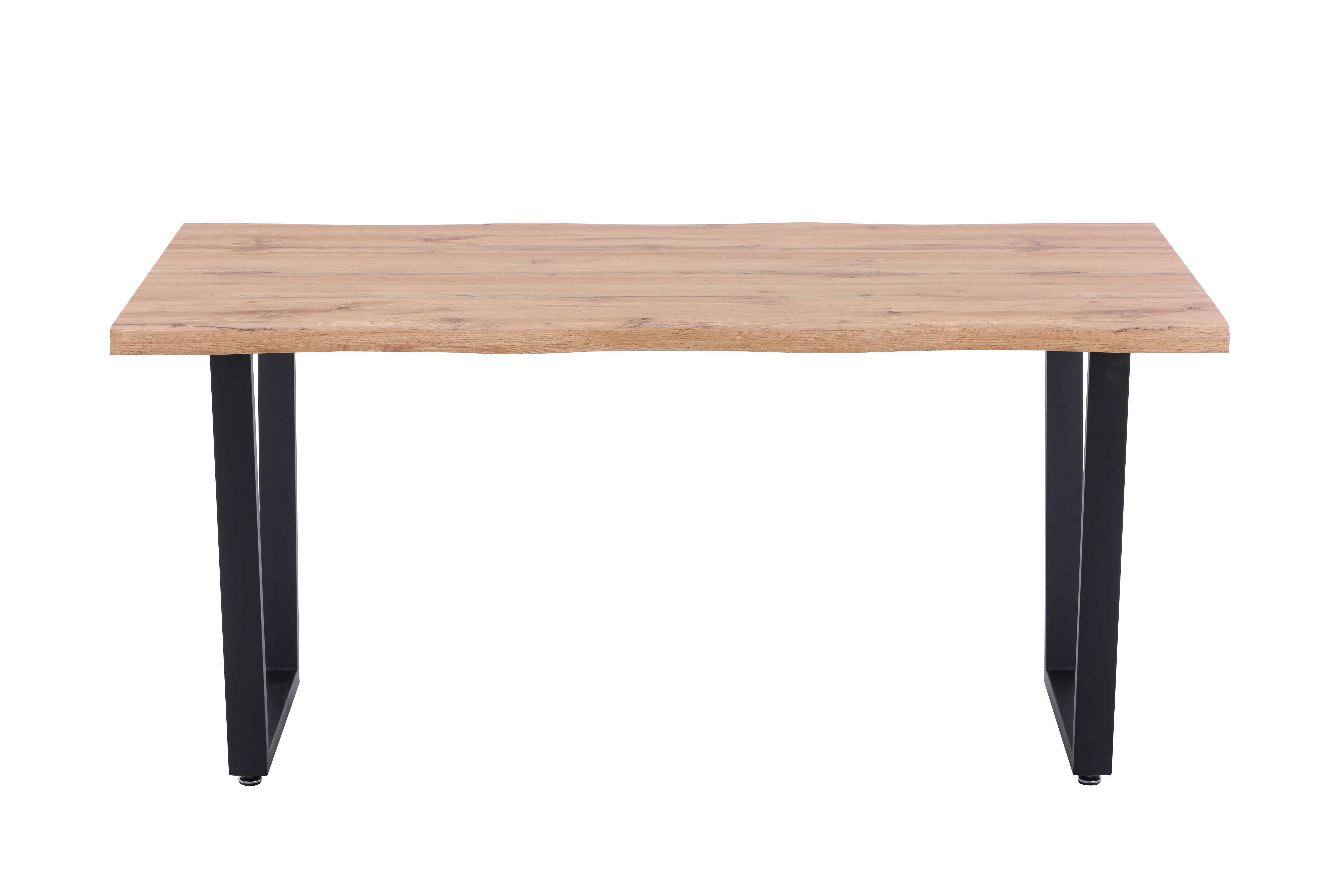 Möbilia Tisch 160x90 cm natur/schwarz
