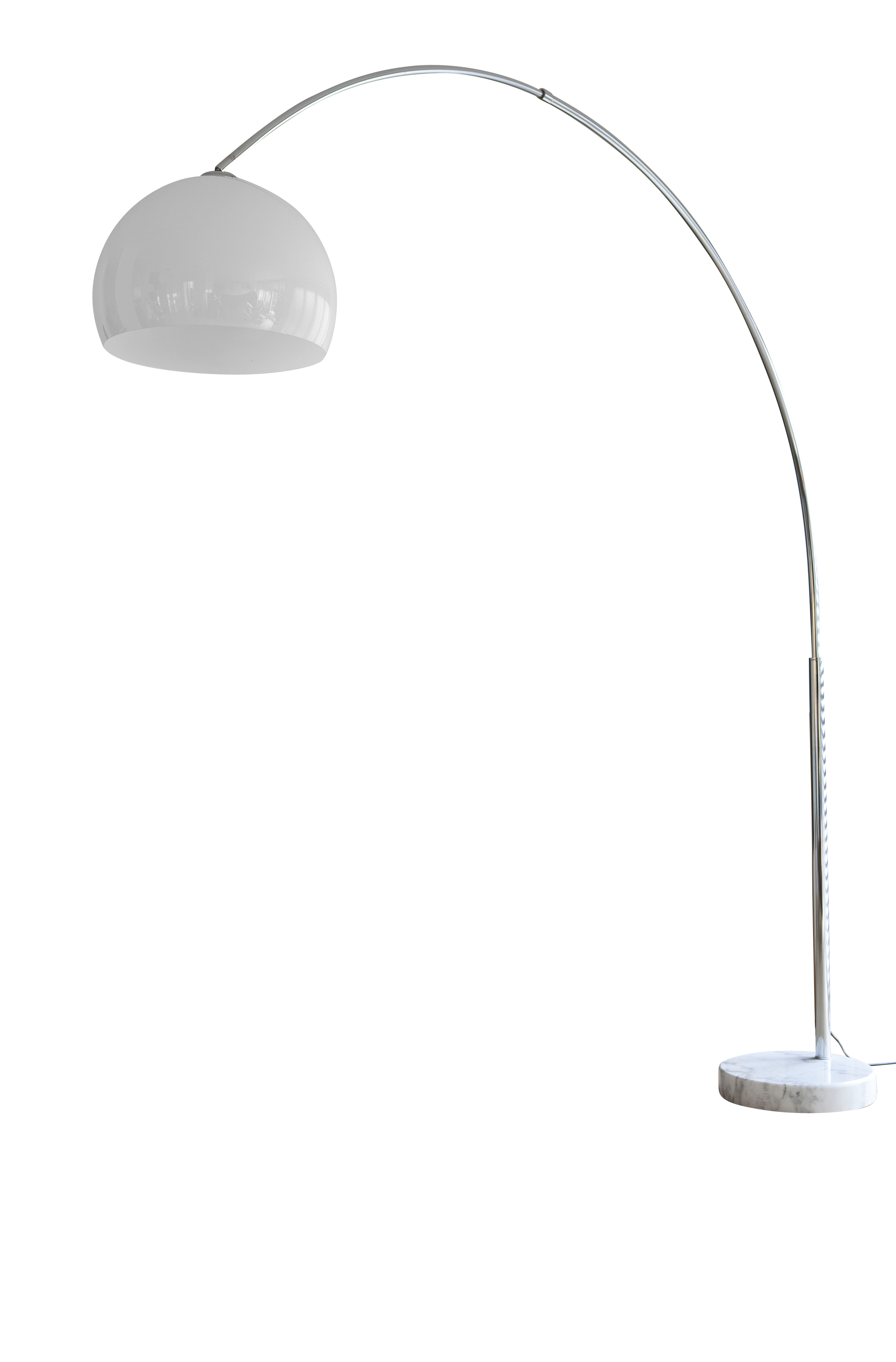 SalesFever Bogenlampe 230 cm weiß Kunststoff