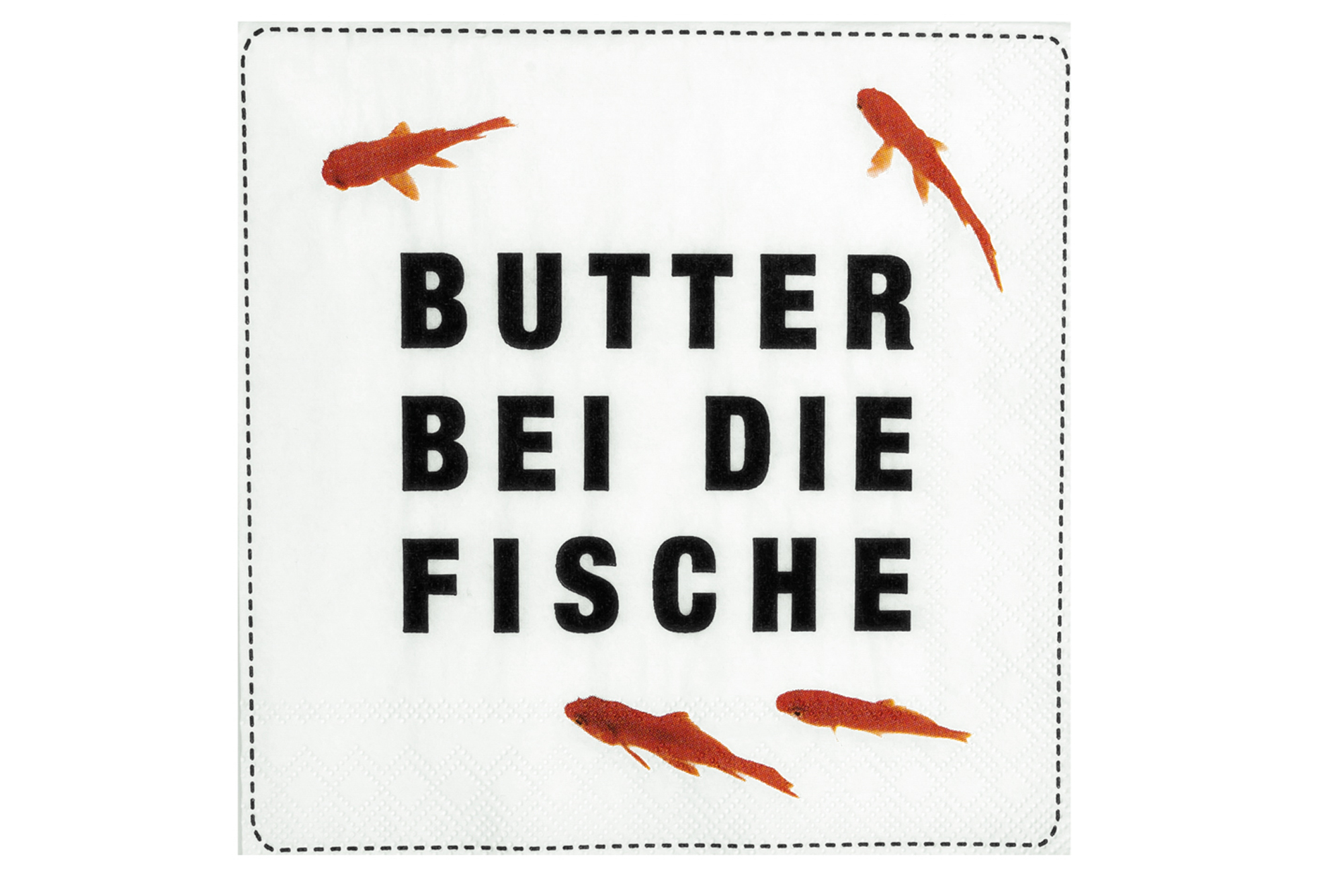 Räder Poesie et Table Cocktailservietten Butter bei die Fische