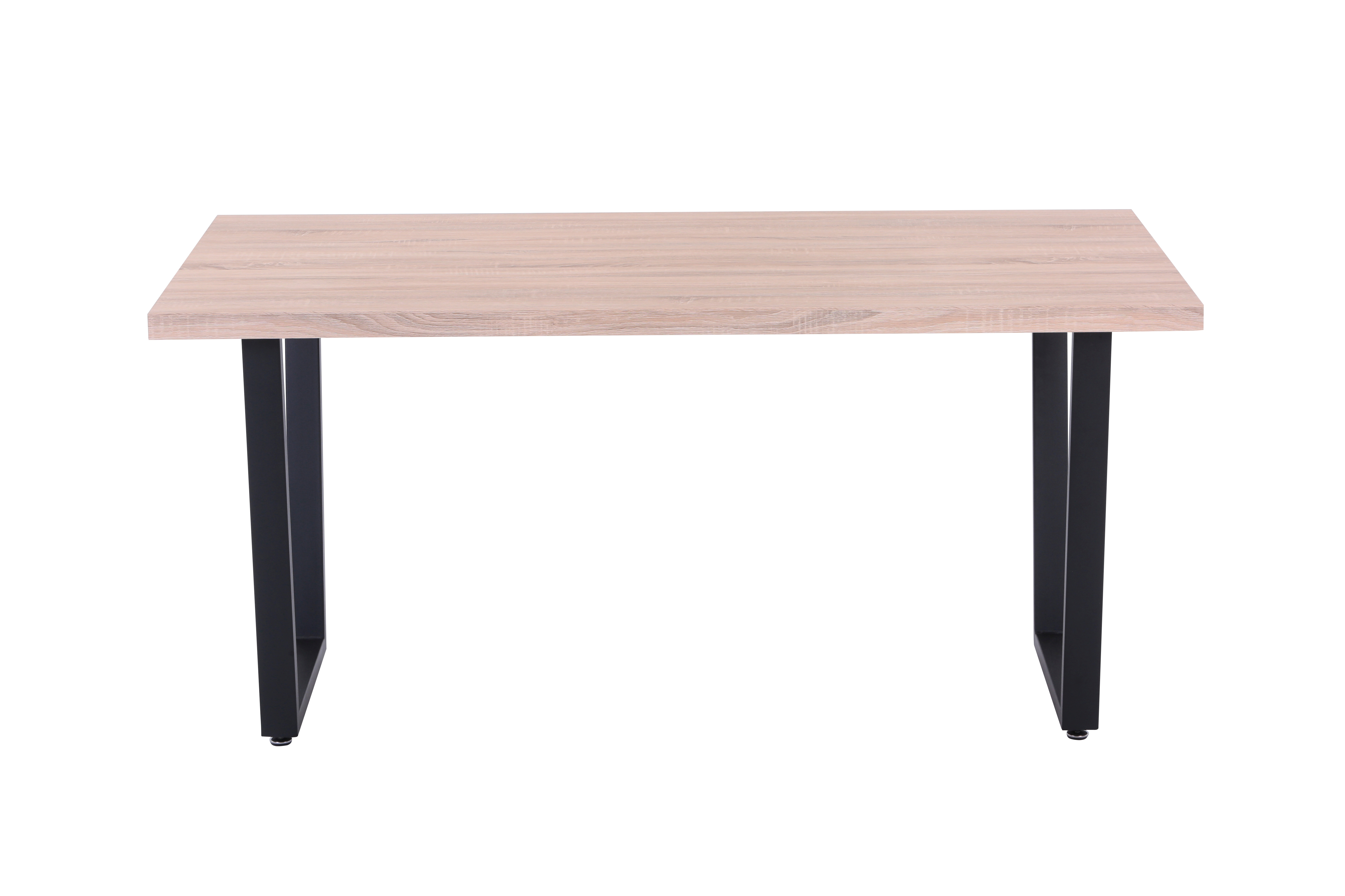 Möbilia Tisch 160x90 cm natur/schwarz modern