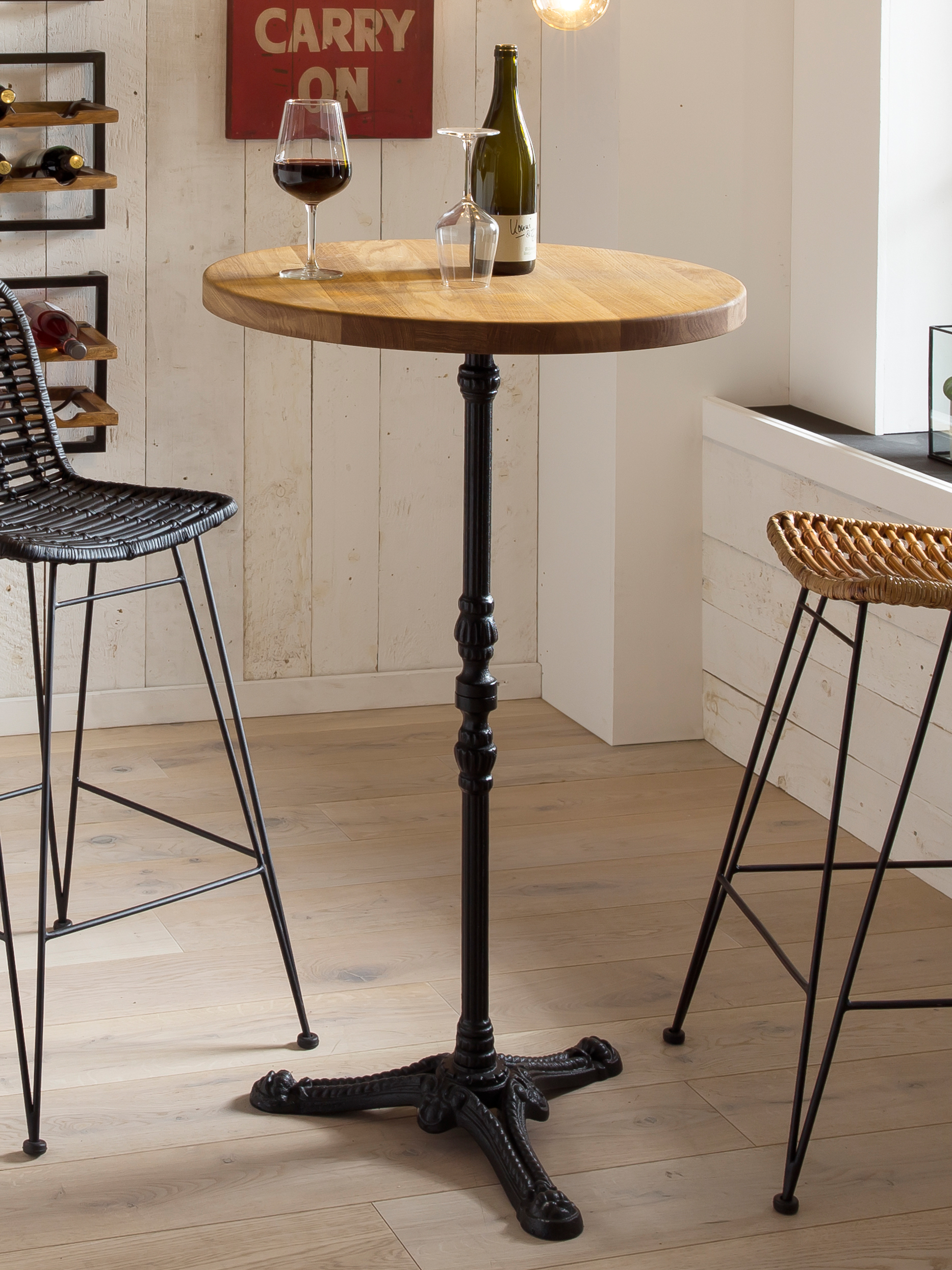 SIT Möbel TABLES & CO Stehtisch 60x60 cm rund, im Bistro-Stil