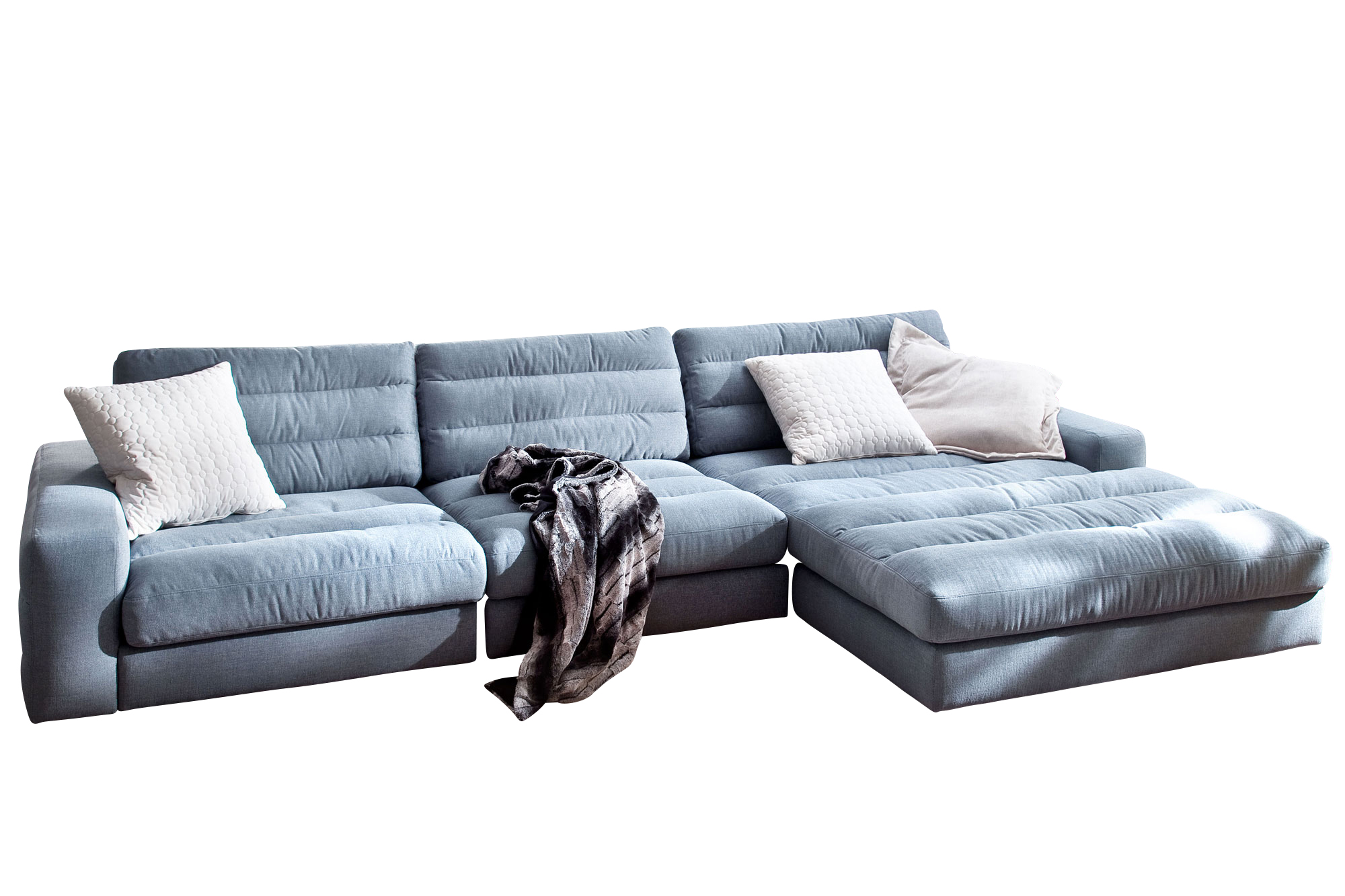 Candy Konfigurator Big Sofa Stripes mit Longchair